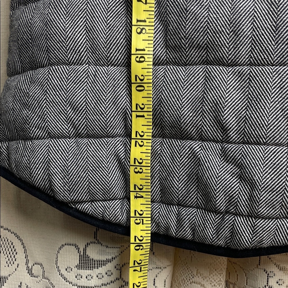A New Day Black and Gray Herringbone Quilted Vest - Picture 7 of 7